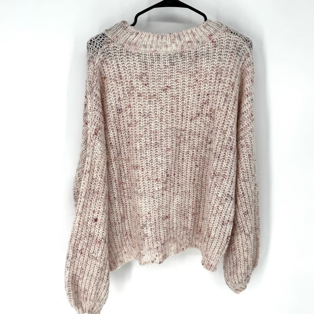 Primark Speckled wool blend cottagecore Knit Sweater - Cream and Pink - Picture 2 of 6
